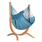Preview: La Siesta Udine Organic Blue Zebra hanging chair with frame UDU18-Z3